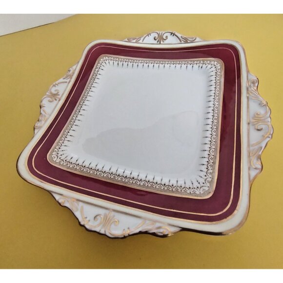 Vintage Paragon Square Cake/Dessert Plate 9 1/4" RARE 1950's - Picture 3 of 10